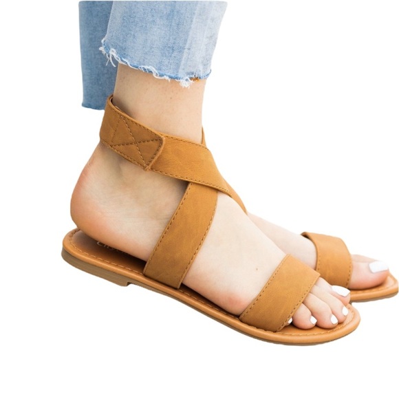 Chic Velcro Ankle Strap Sandals - Picture 2 of 8